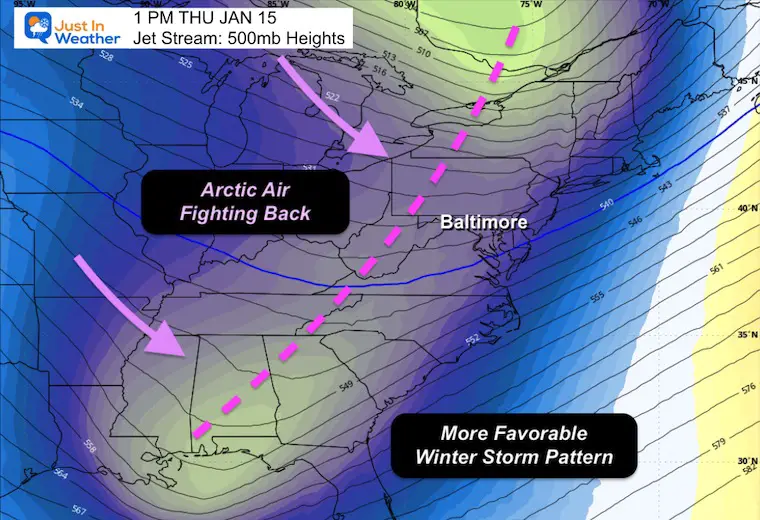January 7 weather jet stream Cold Next Week