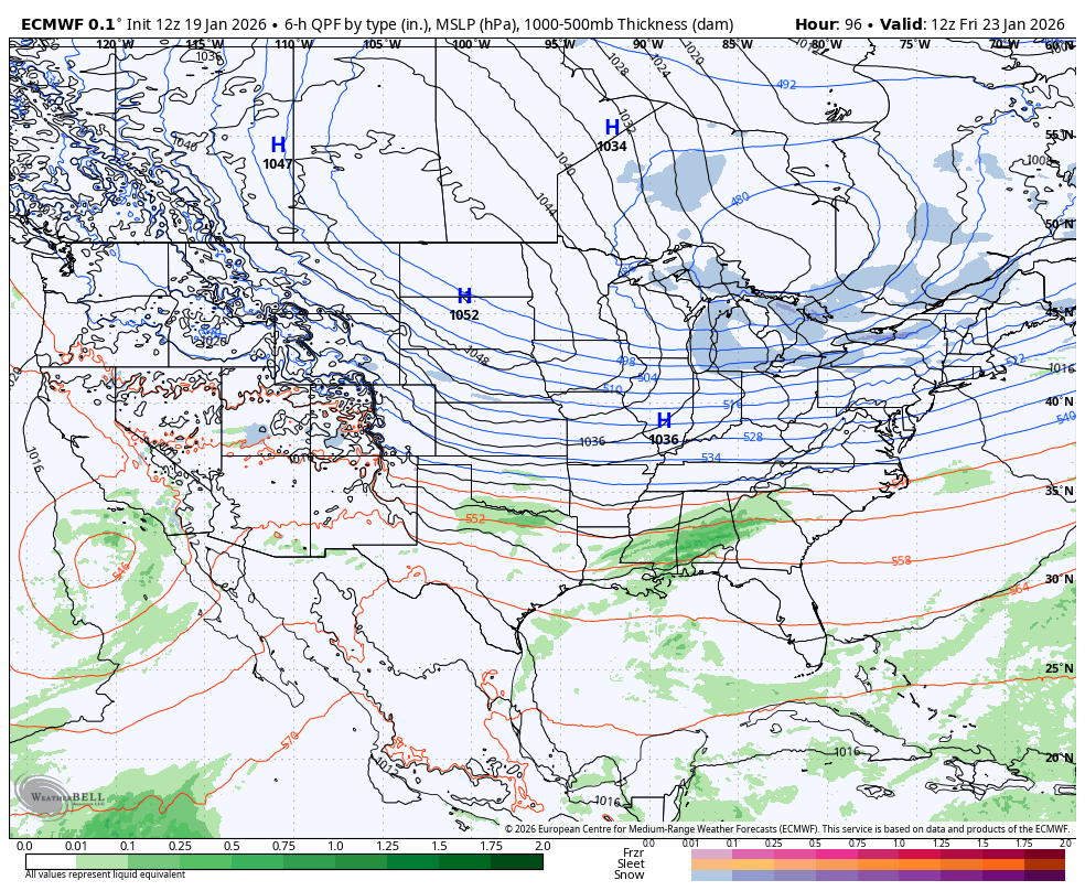 January 19 weather storm forecast surface weekend