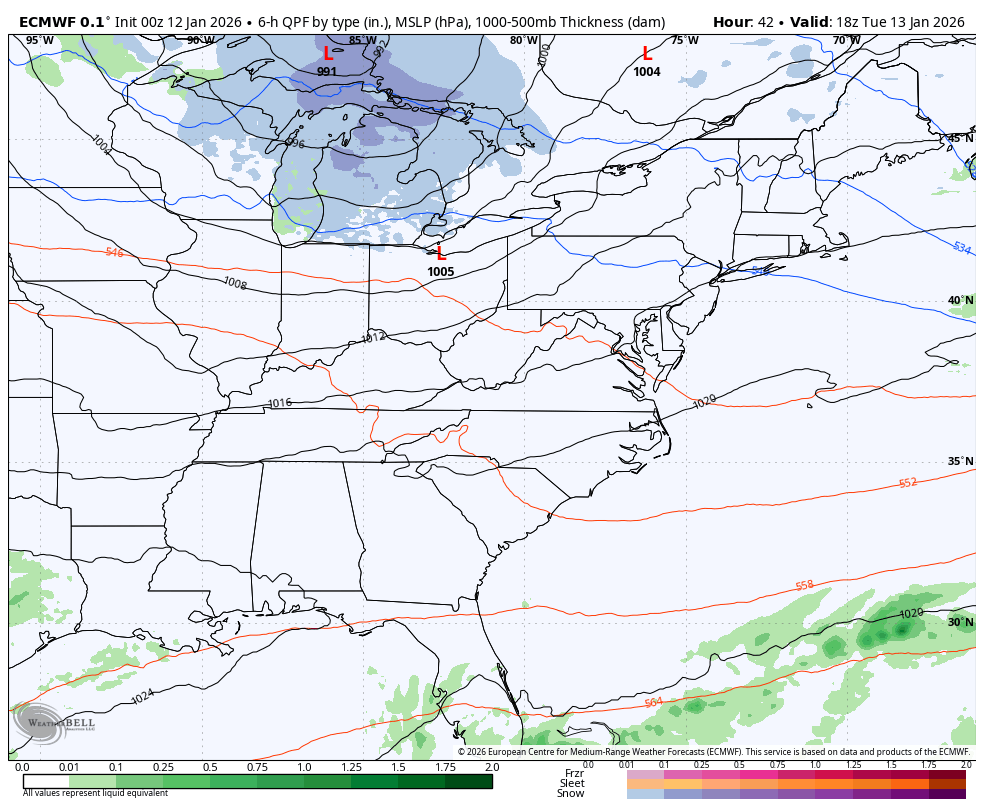 January 12 weather storm forecast