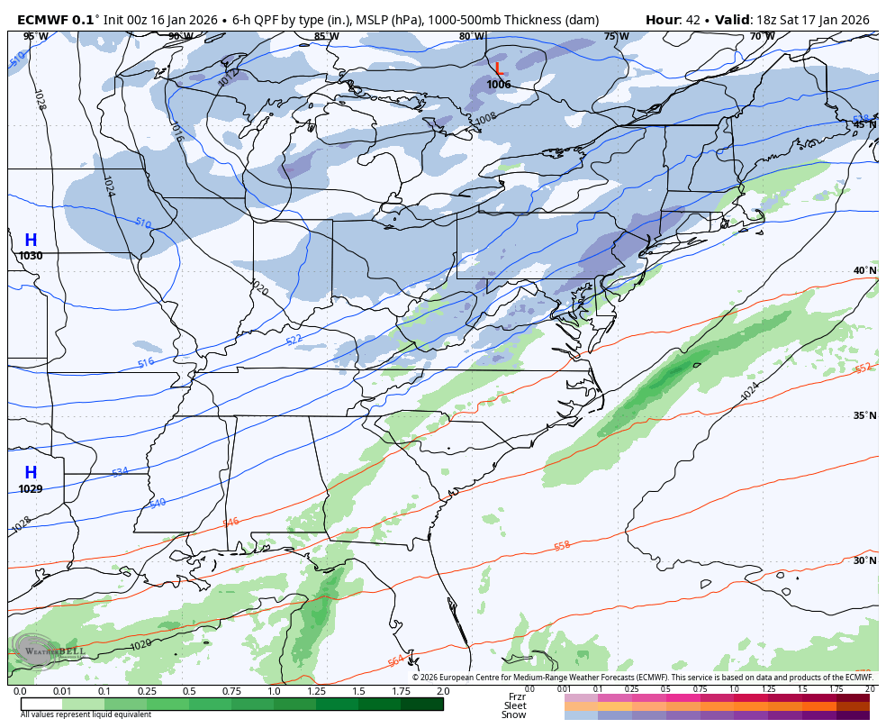 January 16 weather snow weekend