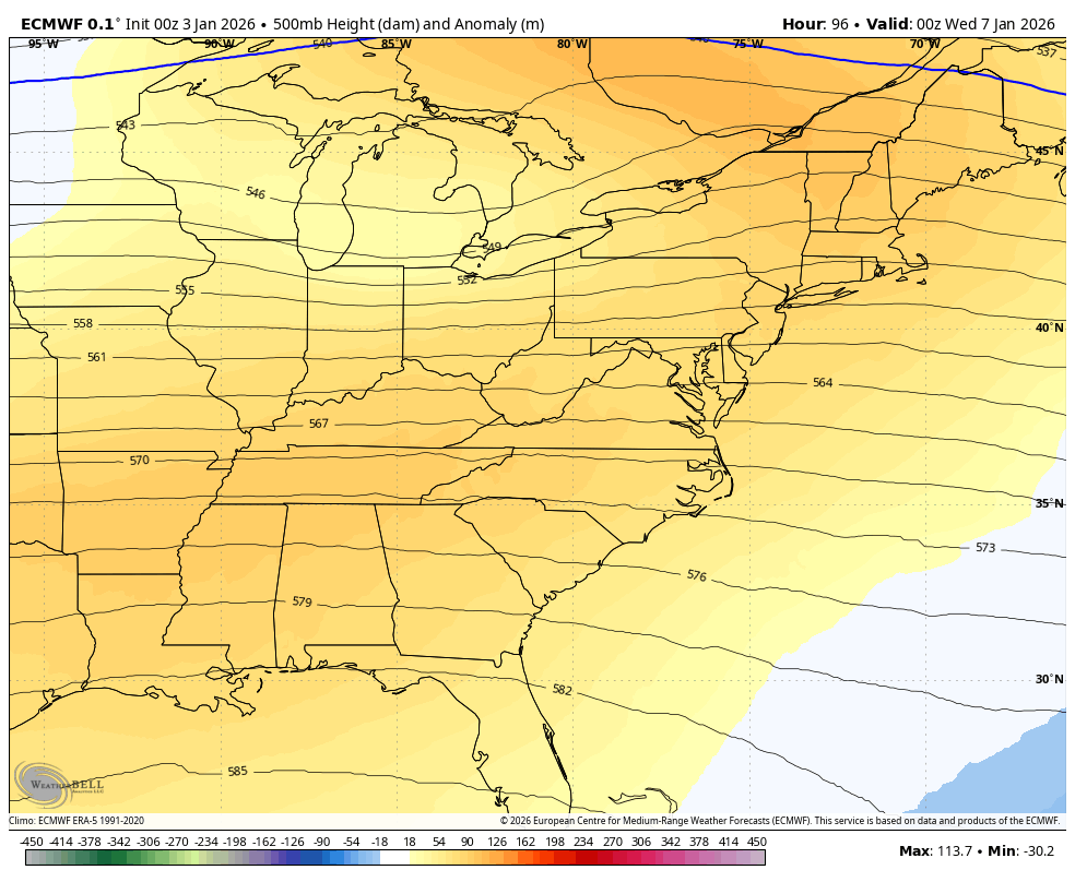 January 3 weather jet stream Forecast