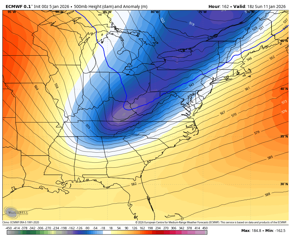January 5 weather jet stream forecast