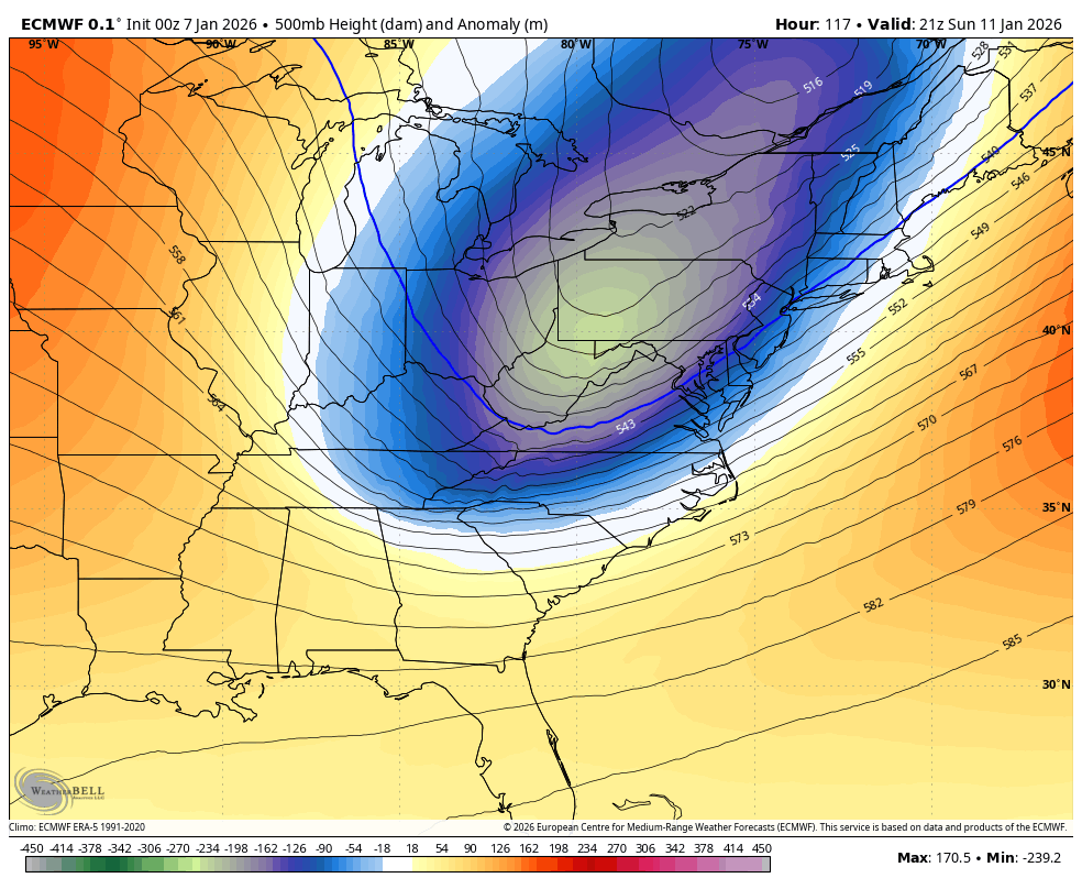 January 7 weather jet stream forecast