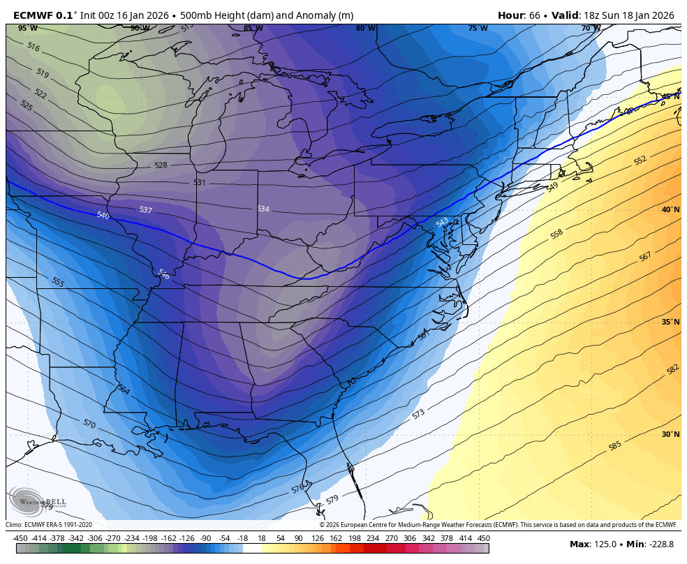 January 16 weather jet stream forecast